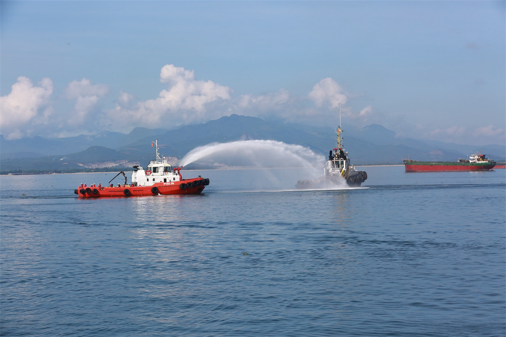 BSR tổ chức thực tập ứng phó tình huống khẩn cấp tràn dầu tại cảng xuất sản phẩm