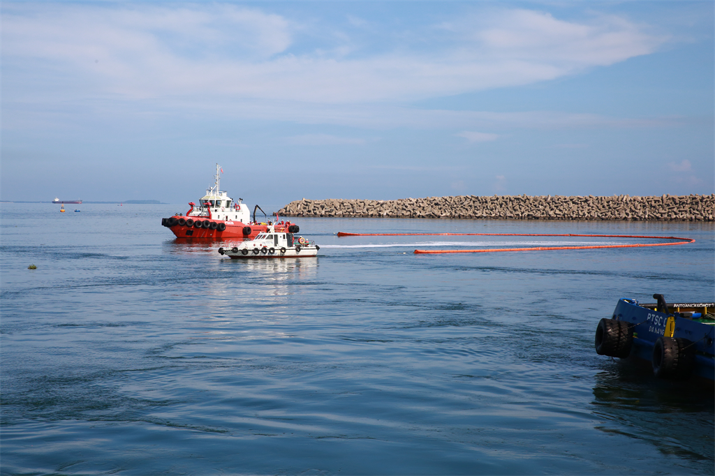 BSR tổ chức thực tập ứng phó tình huống khẩn cấp tràn dầu tại cảng xuất sản phẩm