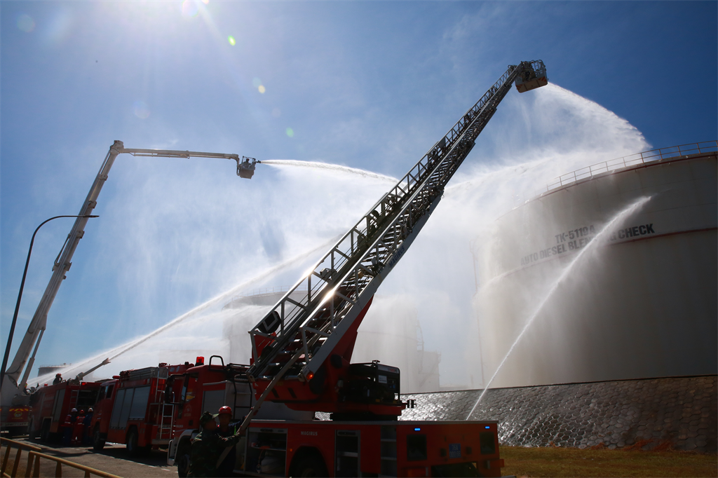 Phòng cháy chữa cháy ở Nhà máy lọc dầu Dung Quất đảm bảo an toàn mức cao nhất