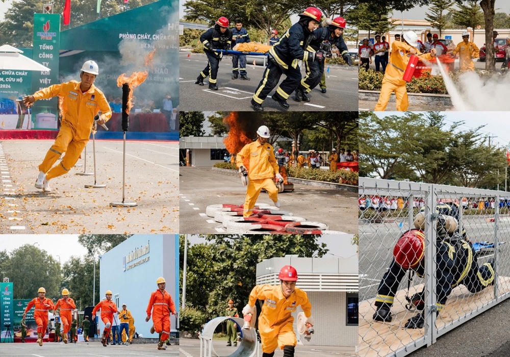PV GAS tổ chức hội thao phòng cháy chữa cháy