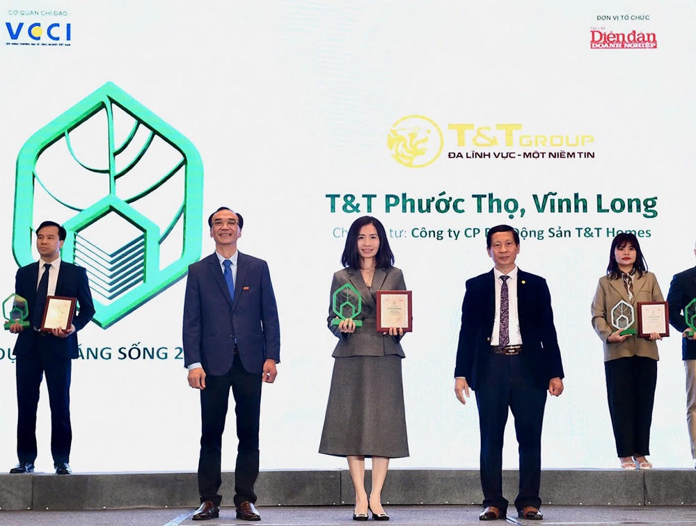 Dự án Khu dân cư Phước Thọ của T&T Group được vinh danh Dự án đáng sống 2024
