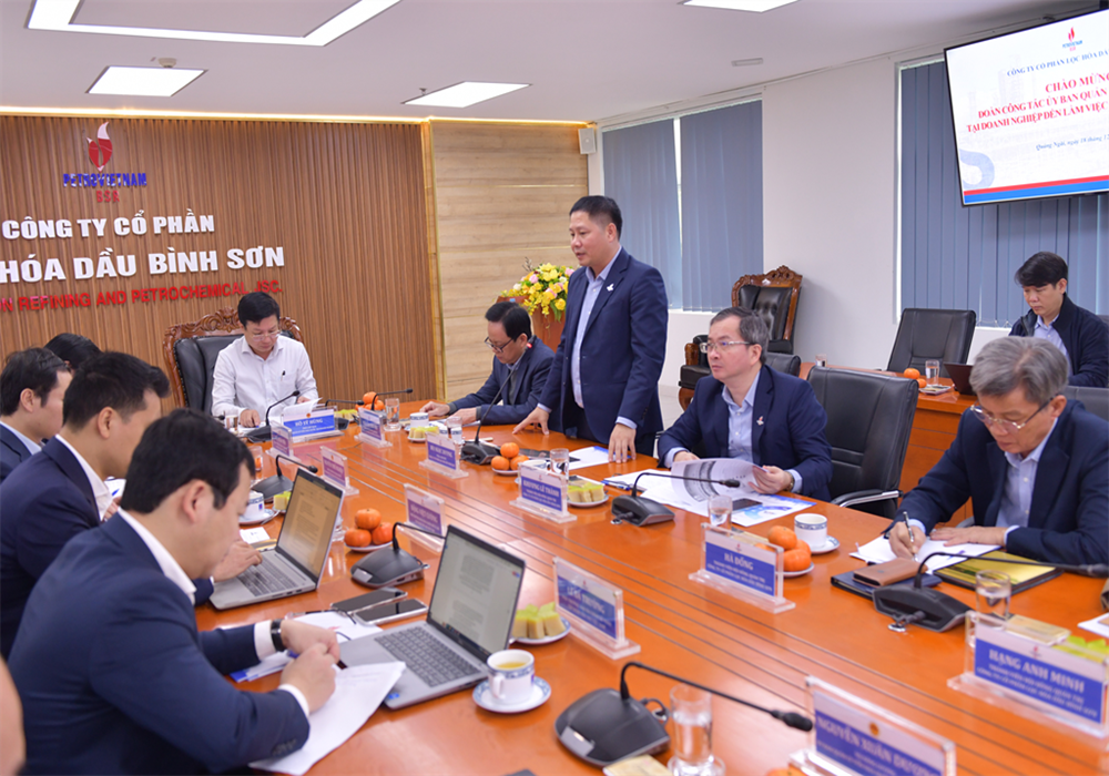 Lãnh đạo Ủy ban quản lý vốn 'khen' BSR nỗ lực trong sản xuất kinh doanh