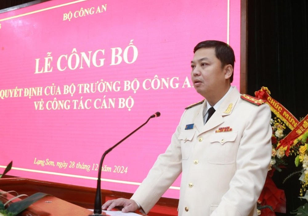  Phó Cục trưởng Cục An ninh kinh tế làm Giám đốc Công an tỉnh Lạng Sơn