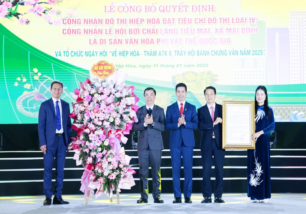 Huyện Hiệp Hòa (Bắc Giang) đạt đô thị loại IV