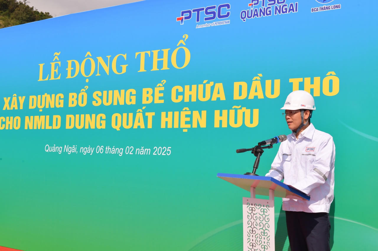 BSR xây dựng bổ sung bể chứa dầu thô cho Nhà máy lọc dầu Dung Quất