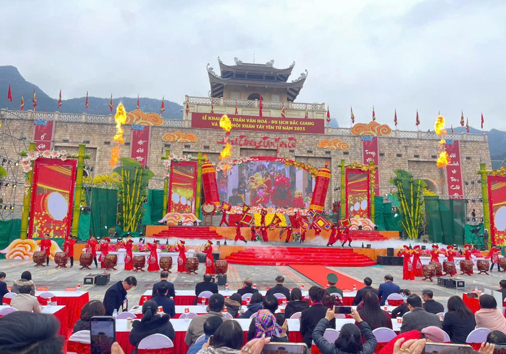 Bắc Giang khai mạc Tuần Văn hóa - Du lịch và hội xuân Tây Yên Tử 2025