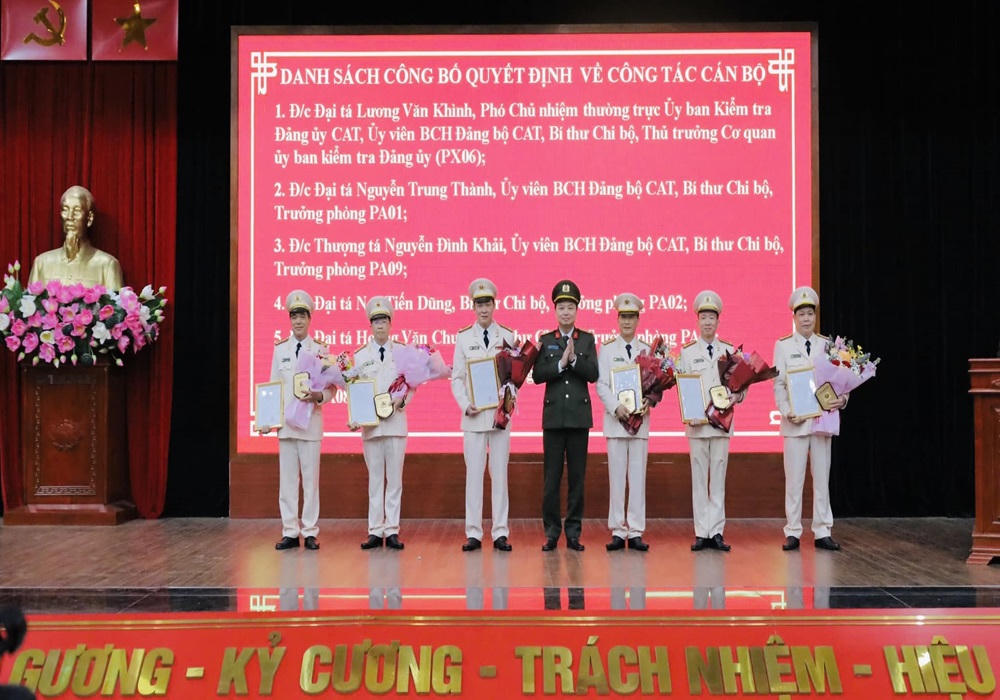 13 lãnh đạo cấp phòng Công an tỉnh Lạng Sơn tự nguyện nghỉ hưu trước hạn