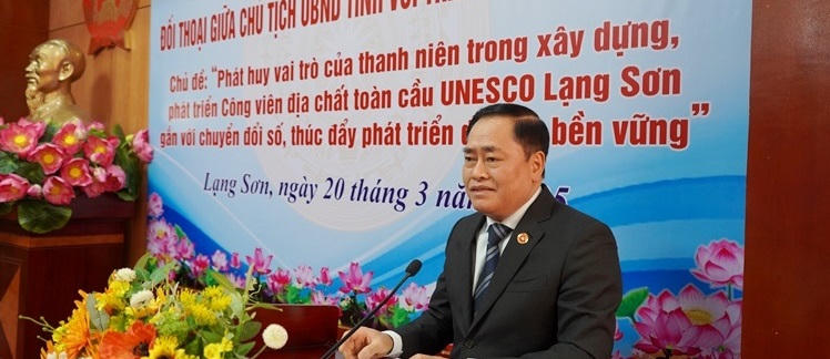 Chủ tịch UBND tỉnh Lạng Sơn kêu gọi thanh niên quảng bá Công viên địa chất toàn cầu UNESCO