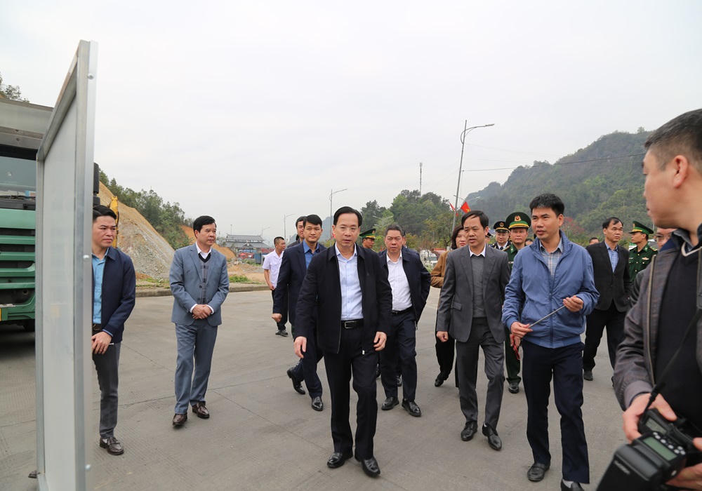 Bí thư tỉnh ủy Lạng Sơn kiểm tra việc thực hiện Cửa khẩu thông minh