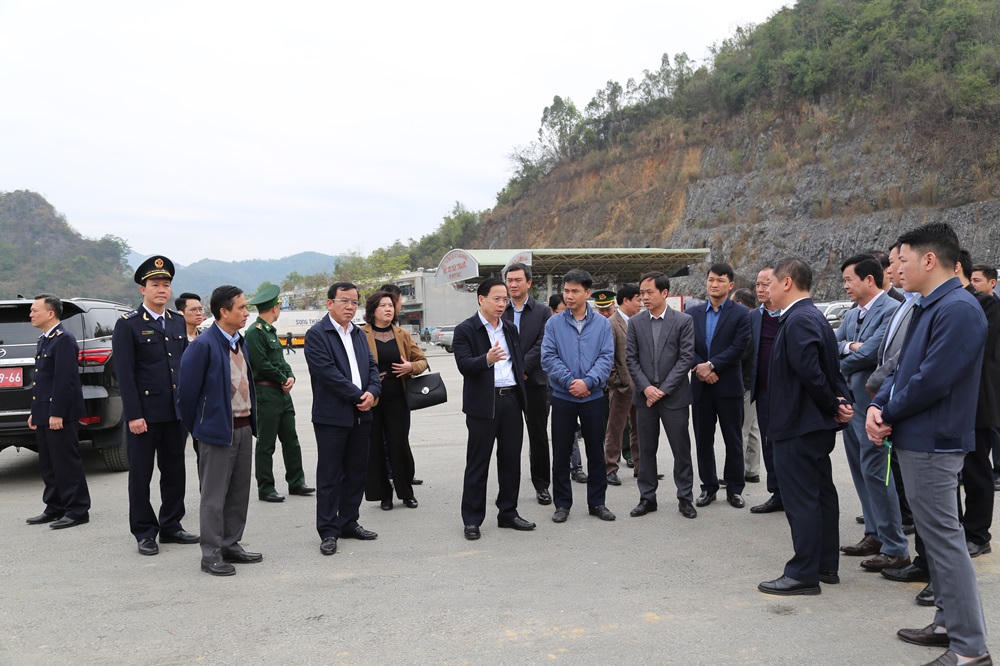 Bí thư tỉnh ủy Lạng Sơn kiểm tra việc thực hiện Cửa khẩu thông minh