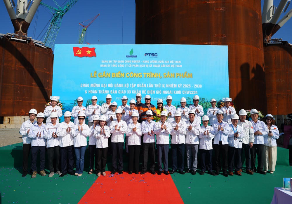 PTSC hoàn thành dự án 33 chân đế điện gió ngoài khơi