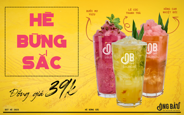 Cà Phê Ông Bầu ra mắt bộ sưu tập thức uống mới