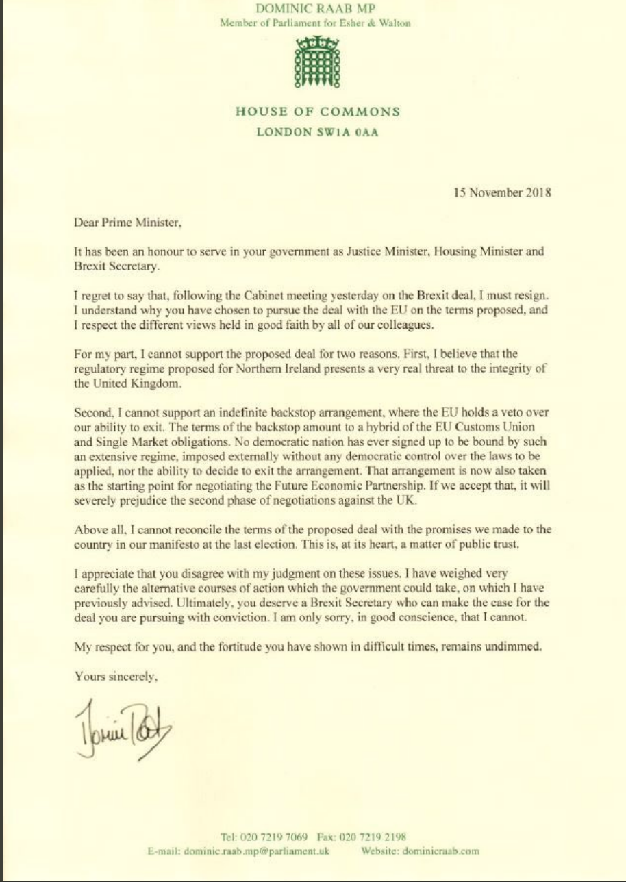 'Thư ký Anh' từ chức sau dự thảo Brexit