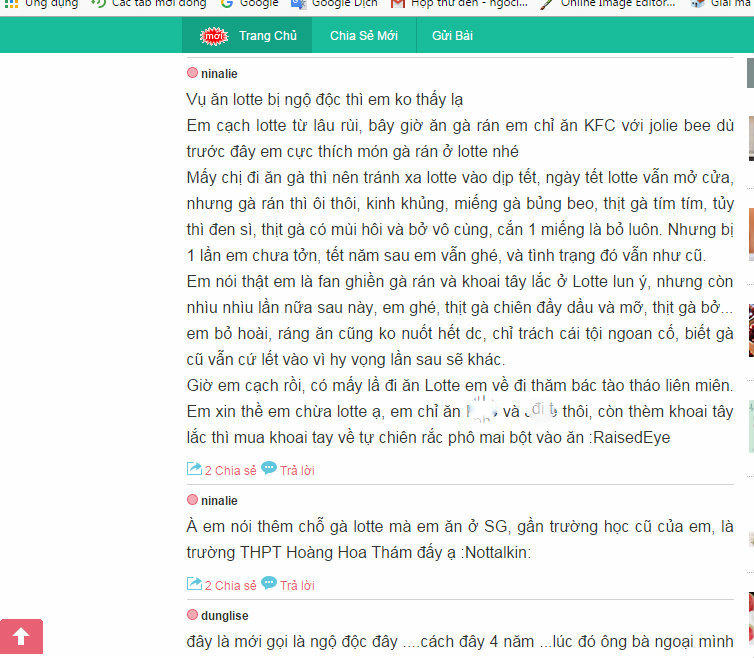 Khách hàng mất niềm tin vào Lotteria sau nhiều vụ ngộ độc