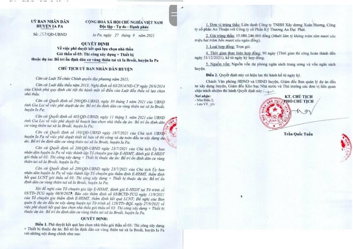 Huyện Ia Pa, tỉnh Gia Lai: Giám đốc doanh nghiệp bị dọa "chặt chân" khi tham gia đấu thầu