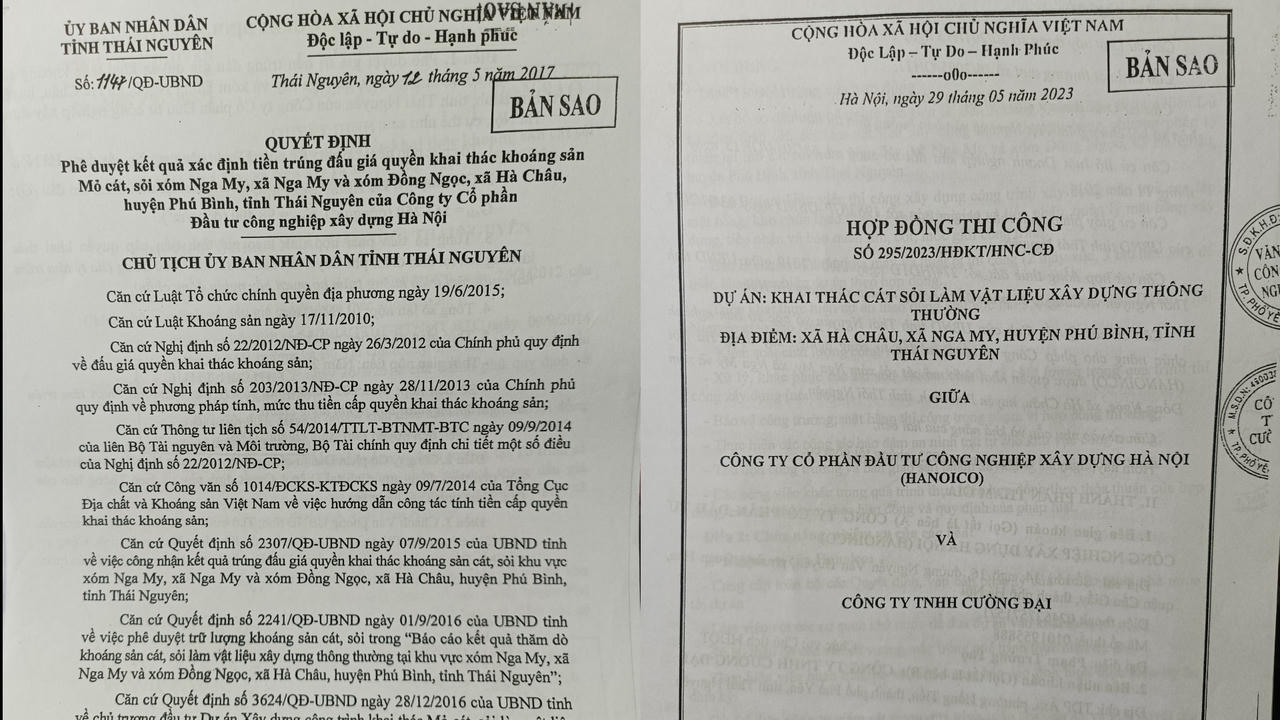 Phú Bình (Thái Nguyên): Tháo gỡ vướng mắc trong khai thác vật liệu xây dựng thông thường