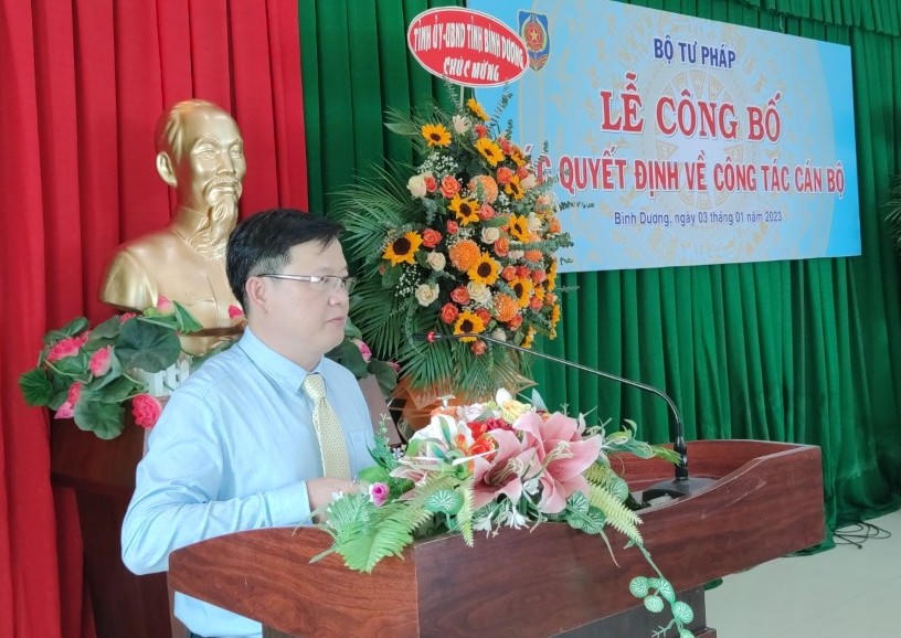 Bình Dương: Bổ nhiệm Cục trưởng Cục Thi hành án dân sự tỉnh