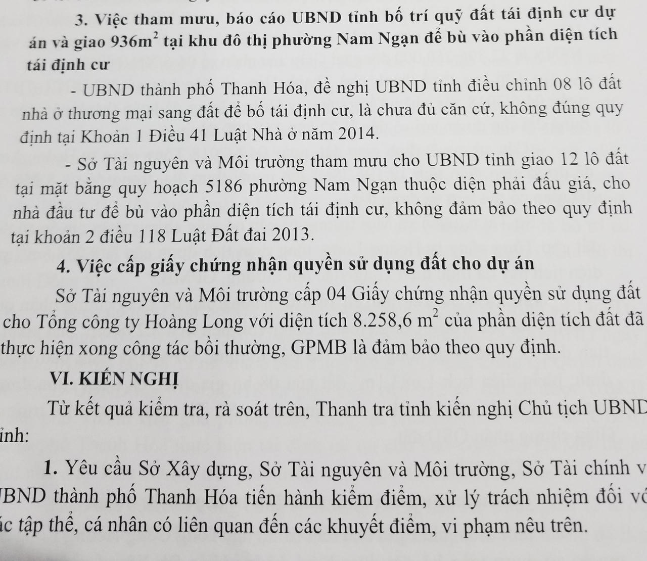 Đề nghị xem xét kỷ luật sở, ngành tham mưu dự án khu đô thị mới Đông Sơn