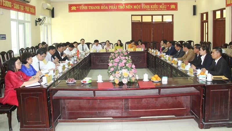 Hội đàm Sở Tư pháp Thanh Hóa và Sở Tư pháp tỉnh Hủa Phăn nước CHDCND Lào