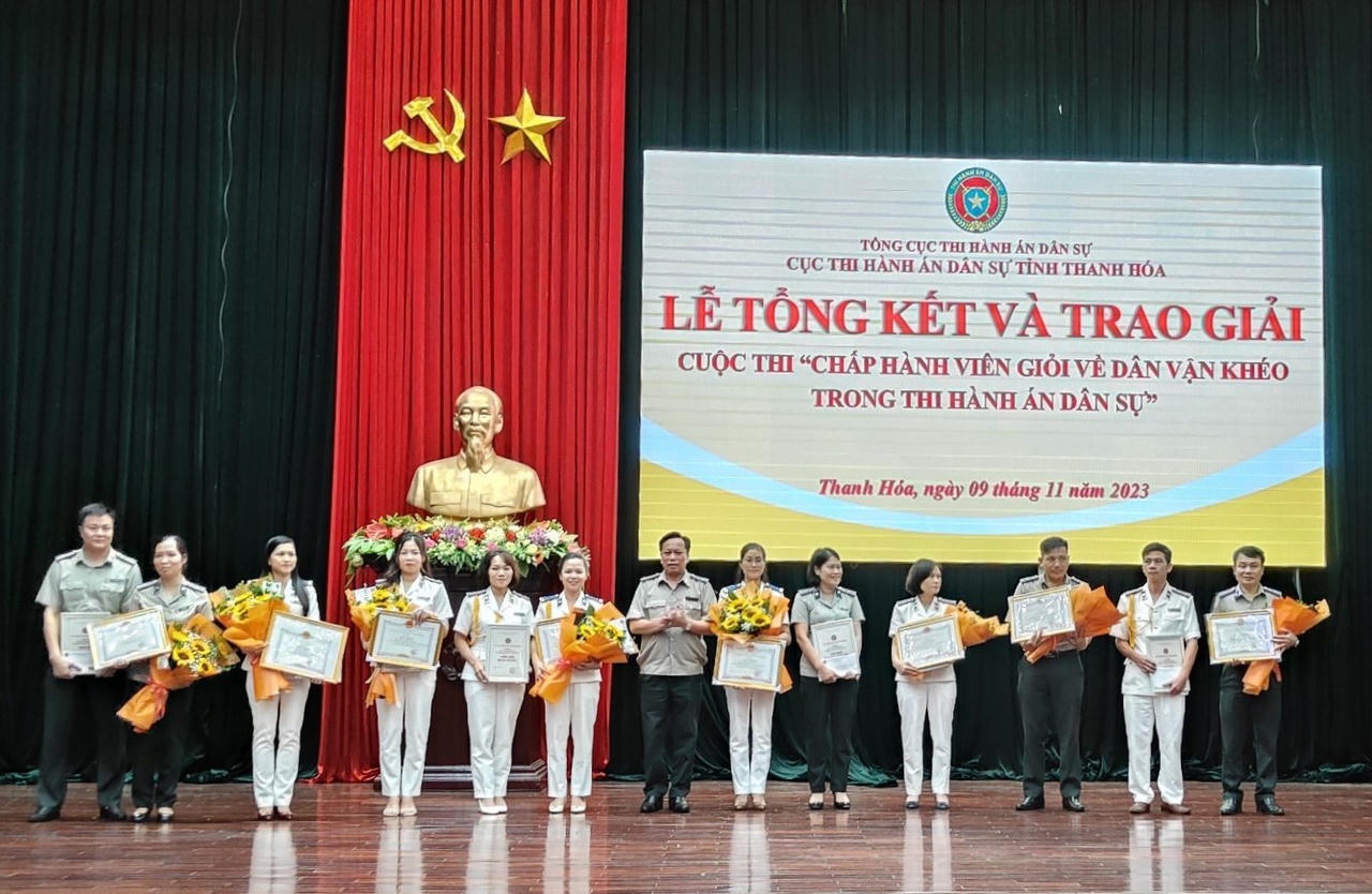 Cục THADS Thanh Hóa: Tổ chức Hội thi “chấp hành viên giỏi về dân vận khéo trong thi hành án dân sự”