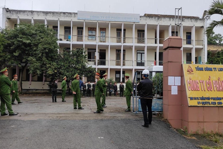 Thanh Hóa: Cưỡng chế thi hành án dân sự đối với Công ty Cổ phần Licogi 15
