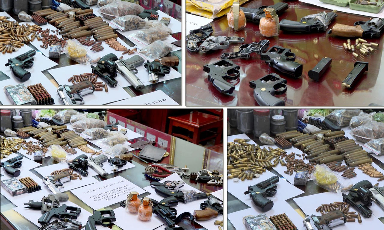 Triệt phá đường dây mua bán trái phép vũ khí quân dụng liên tỉnh quy mô lớn