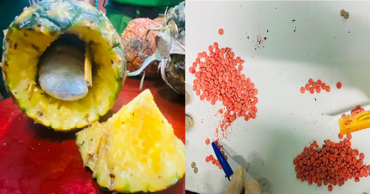 Bắt quả tang 1 đối tượng giấu ma túy trong quả dứa để vận chuyển qua biên giới