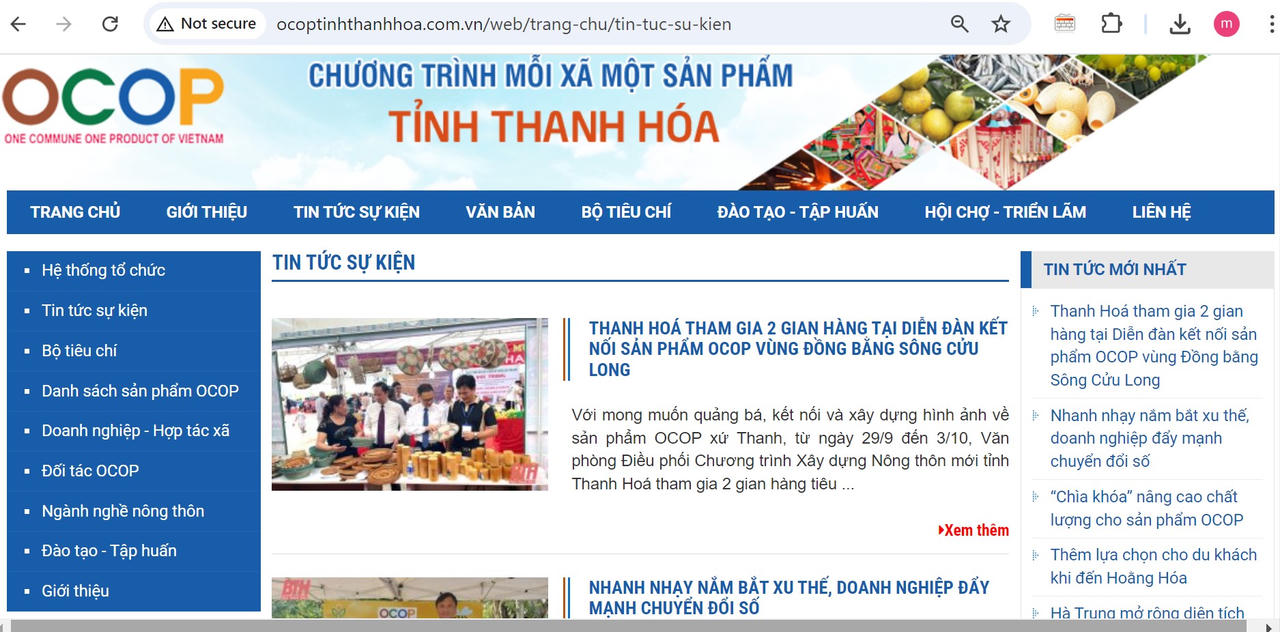Sản phẩm OCOP Thanh Hóa: Khẳng định thương hiệu, mở rộng thị trường