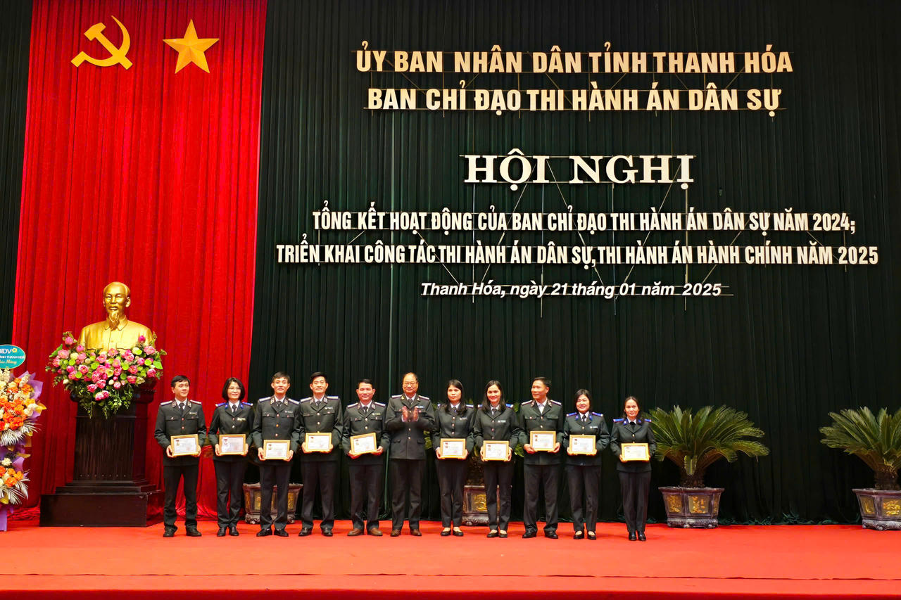 Ban Chỉ đạo Thi hành án dân sự tỉnh Thanh Hóa triển khai nhiệm vụ năm 2025