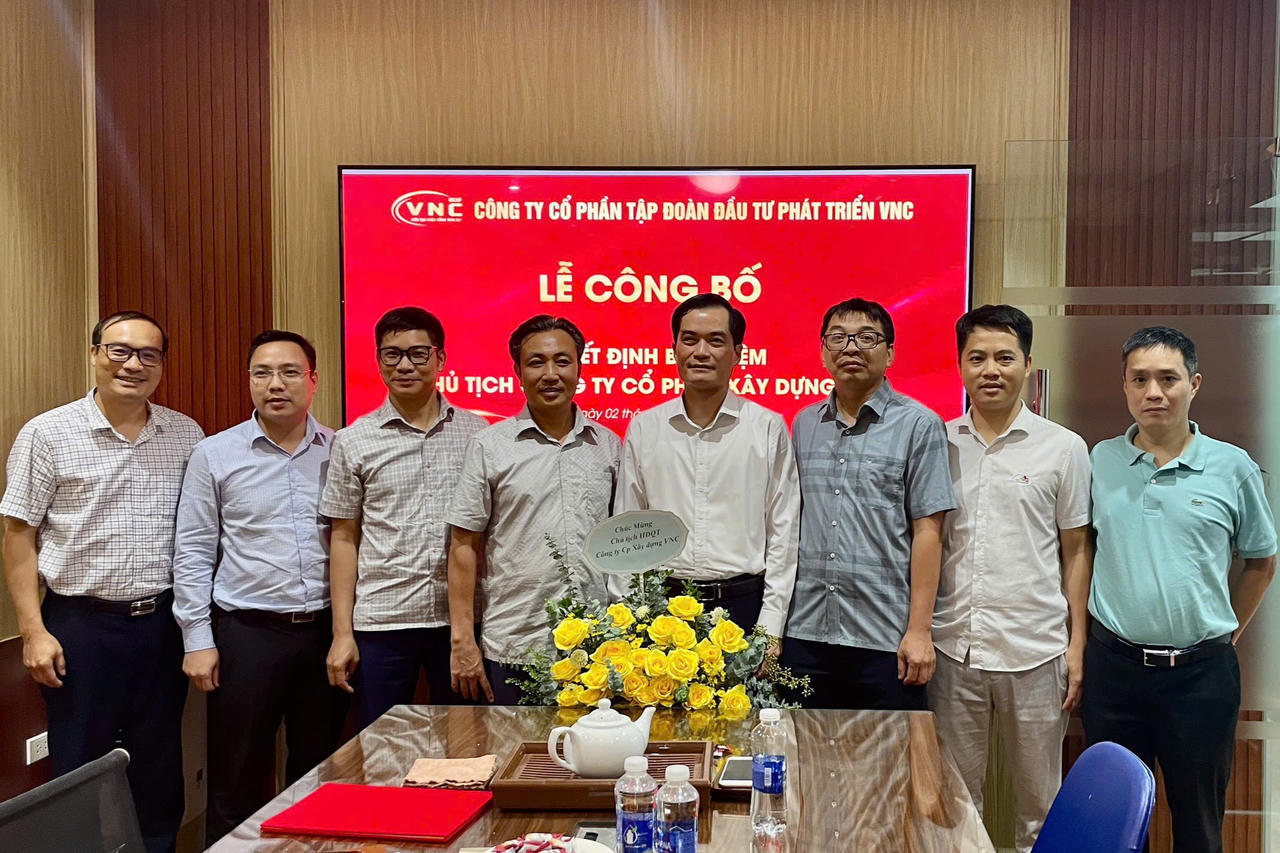 Công ty Cổ phần tập đoàn VNC bổ nhiệm lãnh đạo công ty thành viên