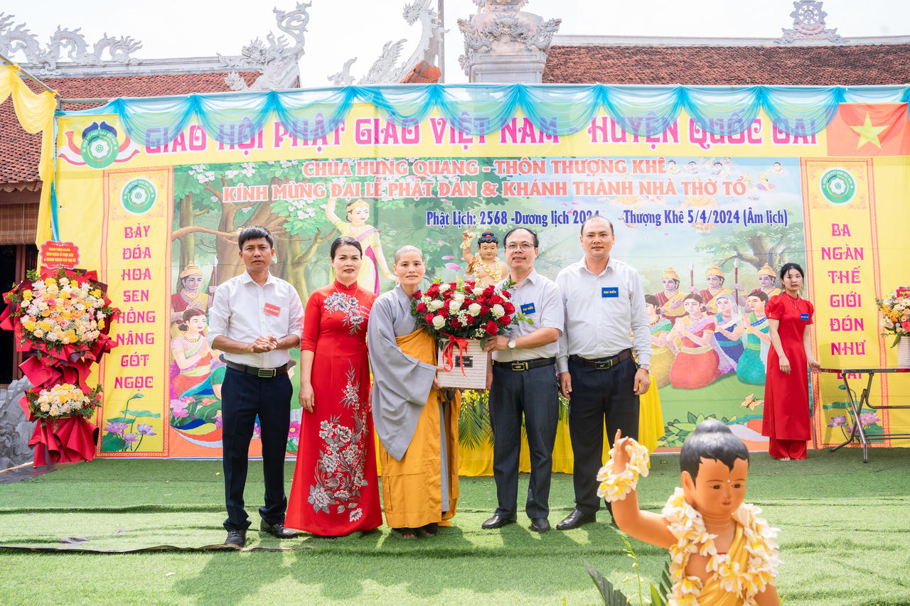 Chùa Hưng Quang (Hà Nội) Tổ chức Đại lễ Phật đản và khánh thành nhà thờ Tổ