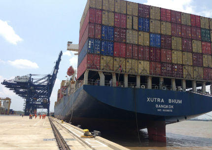 Thông luồng Soài Rạp đón tàu container 50.000 tấn