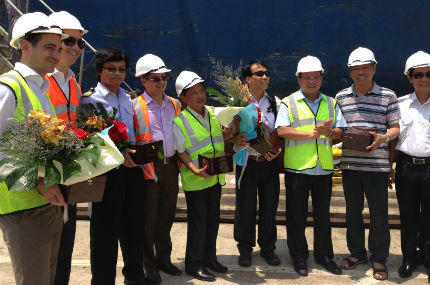 Thông luồng Soài Rạp đón tàu container 50.000 tấn