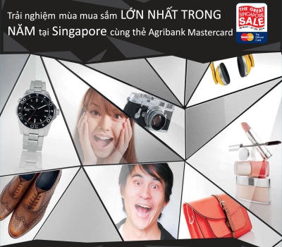 Trải nghiệm mùa mua sắm lớn nhất tại Singapore với thẻ Agribank MasterCard
