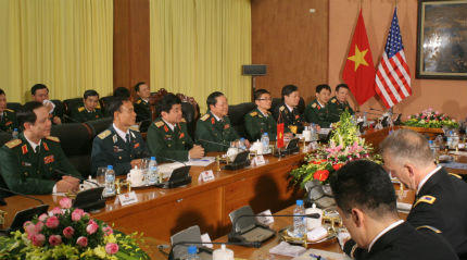 Hình hảnh lễ đón Chủ tịch Hội đồng Tham mưu trưởng Liên quân Hoa Kỳ