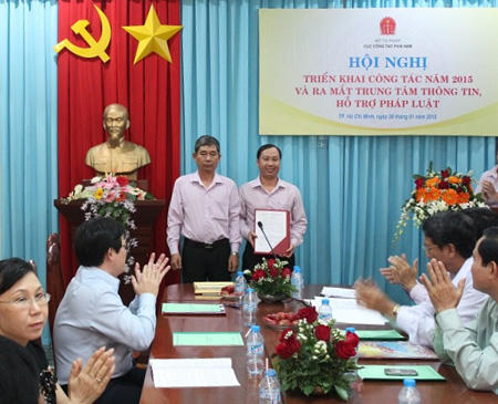 Ra mắt Trung tâm Thông tin, hỗ trợ pháp luật Cục Công tác phía Nam