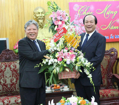 Bộ trưởng Hà Hùng Cường thăm và chúc mừng năm mới tại Hà Nam