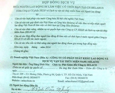 Đi lao động ở Belarus: Tiền mất, nợ mang