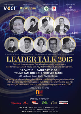 Diễn đàn doanh nhân - Leader Talk 2015 khởi động tại Hà Nội