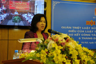 Khẩn trương triển khai Luật Sửa đổi, bổ sung một số điều của Luật THADS