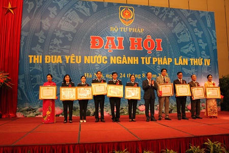 Long trọng tổ chức Đại hội thi đua yêu nước ngành Tư pháp lần thứ IV