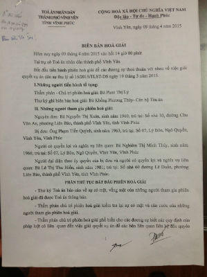 Vĩnh Phúc: Kiện người này, xử…người khác?