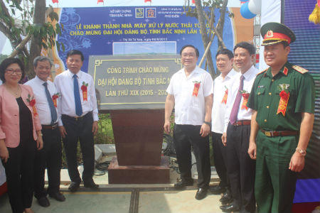 Khánh thành Nhà máy Xử lý nước thải Từ Sơn