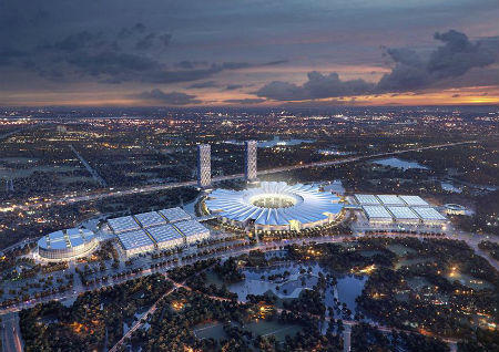 Công bố phương án quy hoạch kiến trúc Dự án Trung tâm Hội chợ Triển lãm Quốc gia - Quốc tế