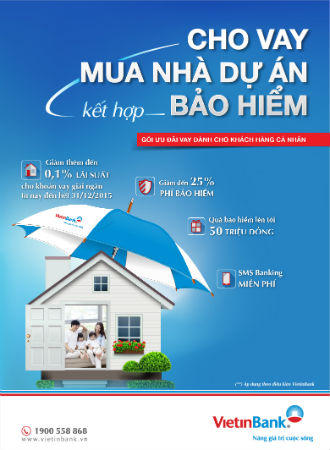 Ưu đãi cho khách hàng vay mua nhà dự án kết hợp bảo hiểm