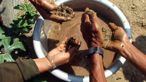 Phân NPK bán cho nông hộ cứng như... gạch