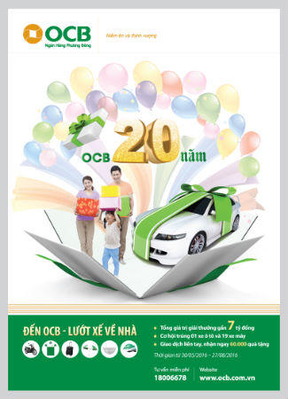 “Đến OCB - lướt xế về nhà” với gần 7 tỷ đồng giải thưởng