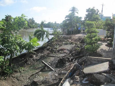 Đầu mùa mưa Hậu Giang đã có 40 điểm sạt lở nghiêm trọng 