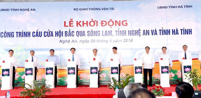  Khởi công dự án cầu Cửa Hội vượt sông Lam