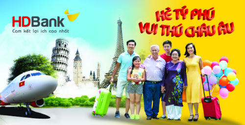 Hè tỷ phú, vui thú châu Âu cùng HDBank